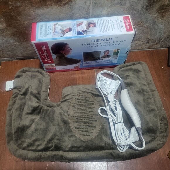 Sunbeam Neck Renue Tension Relief Heating Pad Heat Wrap - Picture 6 of 12